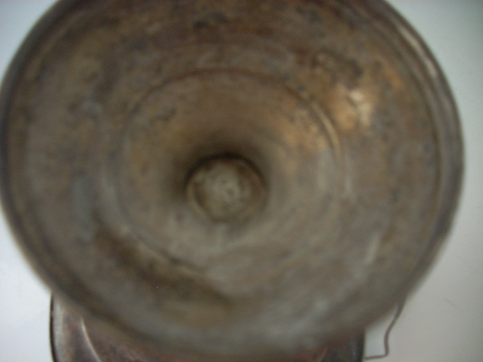 SILVER PLATE ON COPPER FLOWER VASE With Handle Vintage