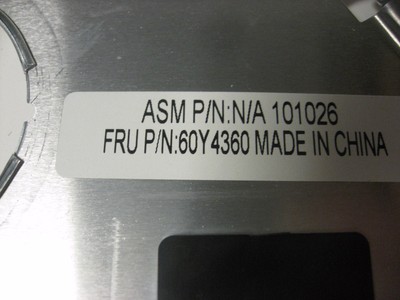 Lenovo ThinkPad SL510 Series Metal Heat Shield Assembly 60Y4360 (E66-40)