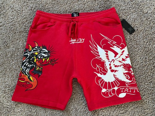 パンツ Yardsale Tijuana Sweat Shorts(Black/Red) Plaid Red and Black Men Mens Shorts Casual Waist Drawstring
