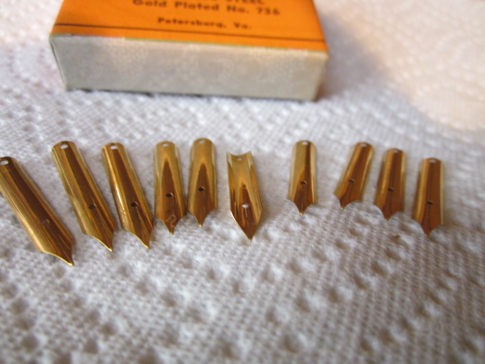 10 GOLD WITH IRIDIUM PEN NIBS- ANTIQUE NEW OLD STOCK