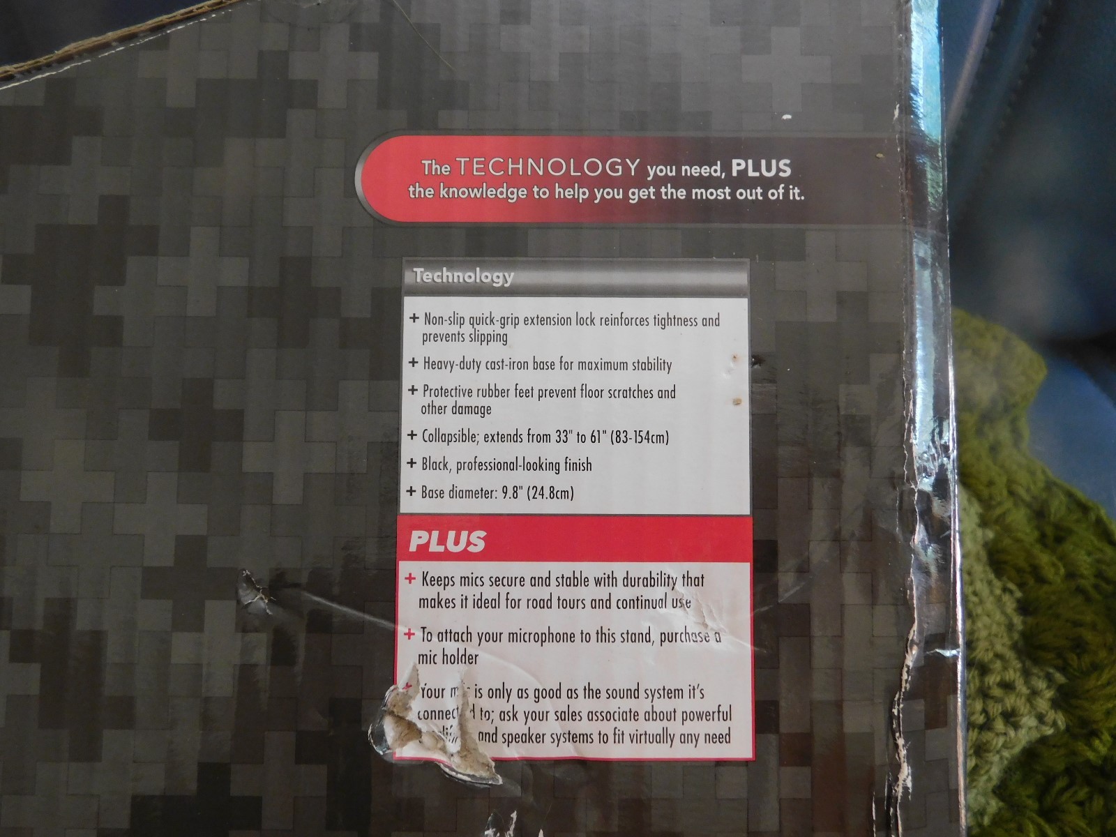 Radio Shack Technolgy Plus Heavy Duty MIcrophone Stand