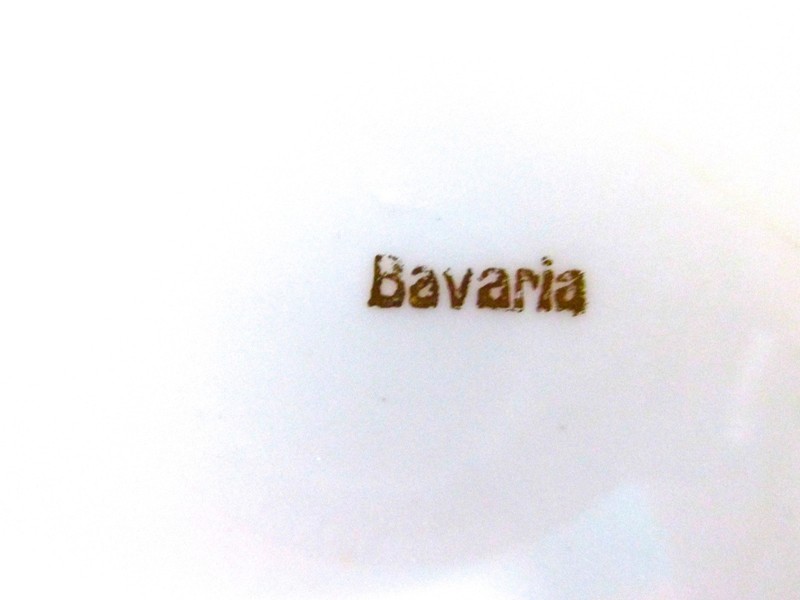 BAVARIA ~ Beautiful Hand Painted Multi-Colored Flowered and Luster Rimmed Bowl