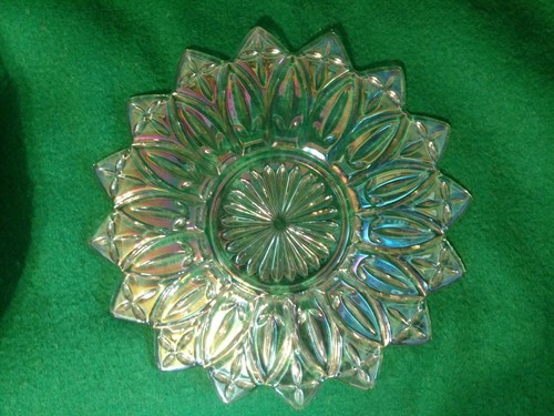 Vintage Glass Fruit Plate Or Serving Plate 11 1/2”