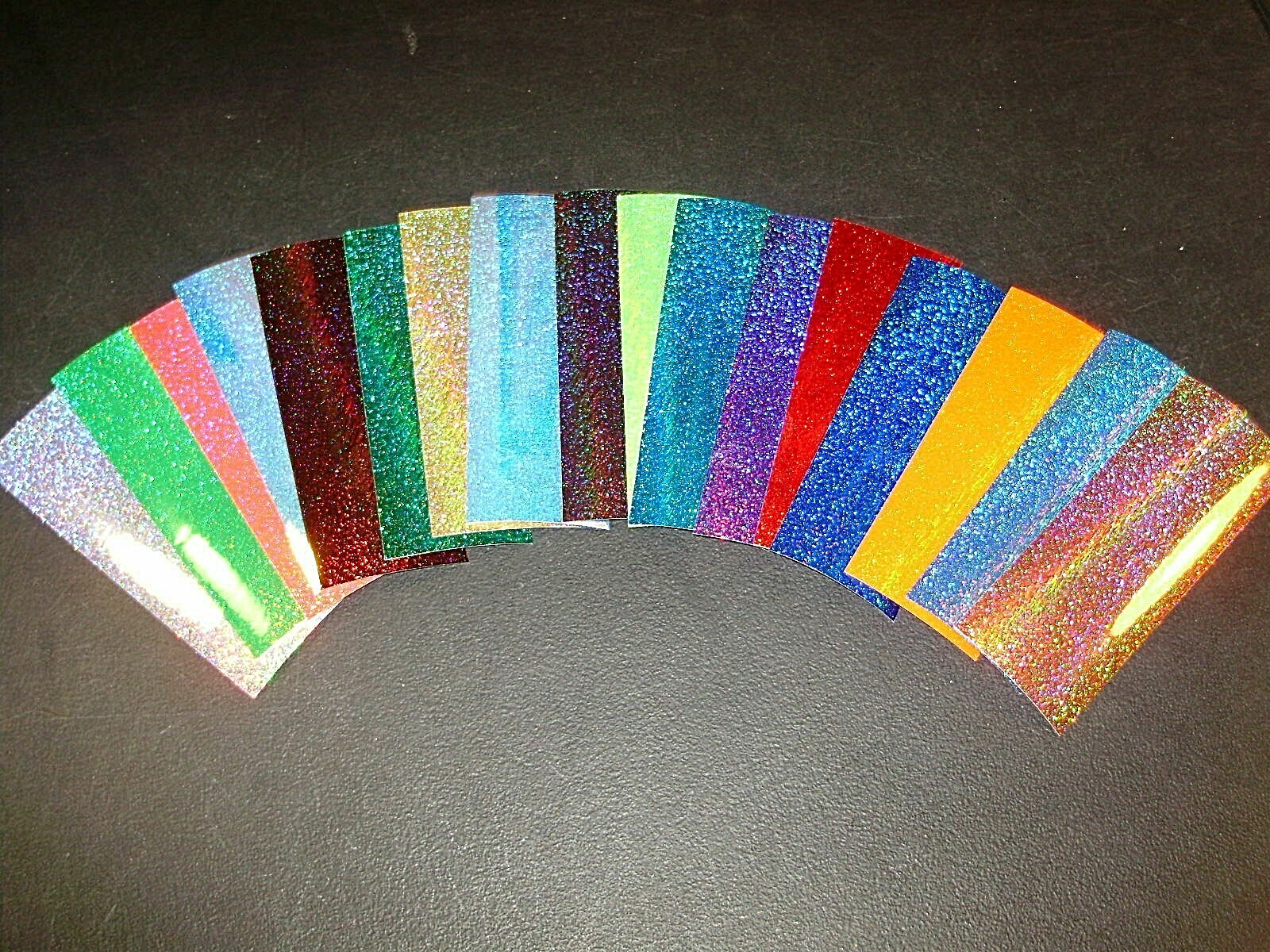 2" x 6" 3 PK Flasher/Spoon Holo Super Fine Glitter Fishing Lure Tape 17 Colors