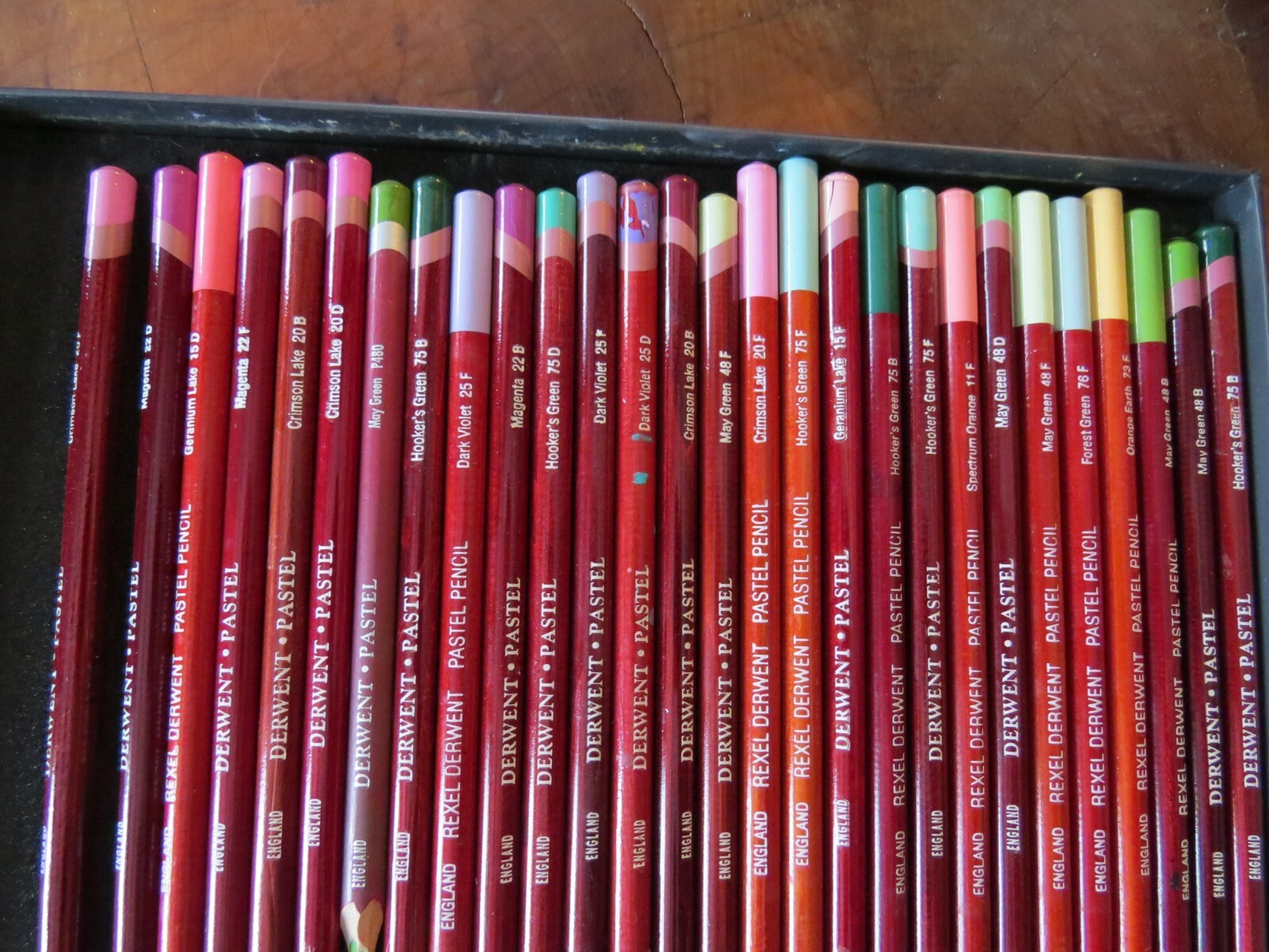 pastel supplies vintage derwent pastel pencils, tools, 2010 pastel journal cd