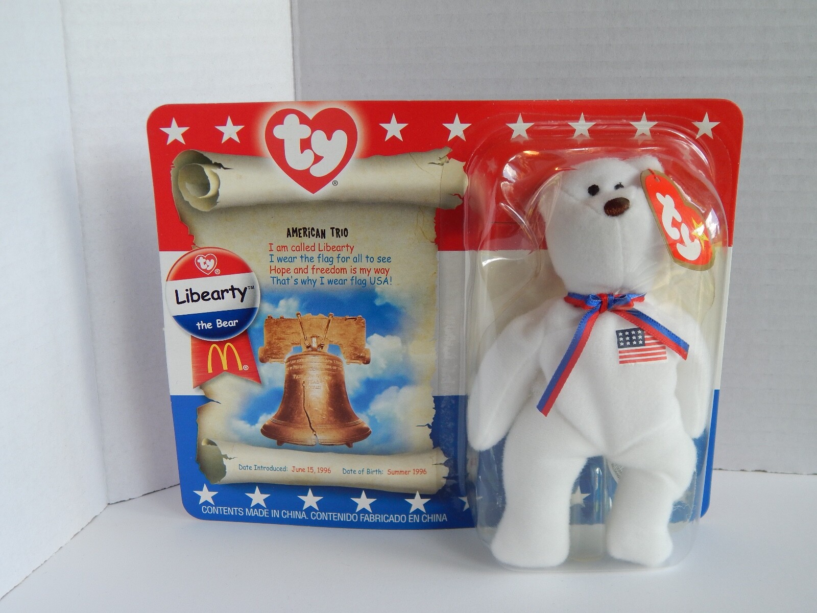 TY Beanie Babies McDonalds 2000 American Trio Liberty The TY Beanie Babies McDonalds 2000 American Trio Liberty The