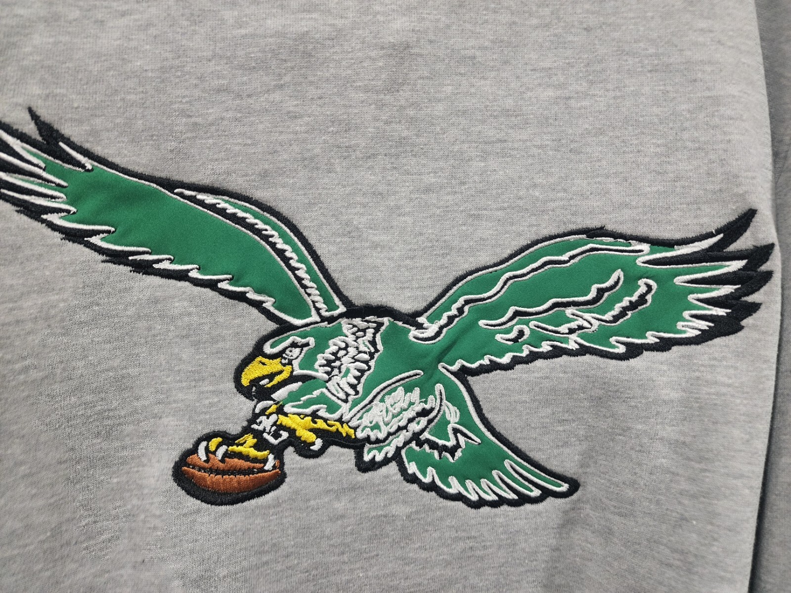 Philadelphia Eagles Starter Crewneck Sweatshirt Retro Gray Kelly Green Mens XL