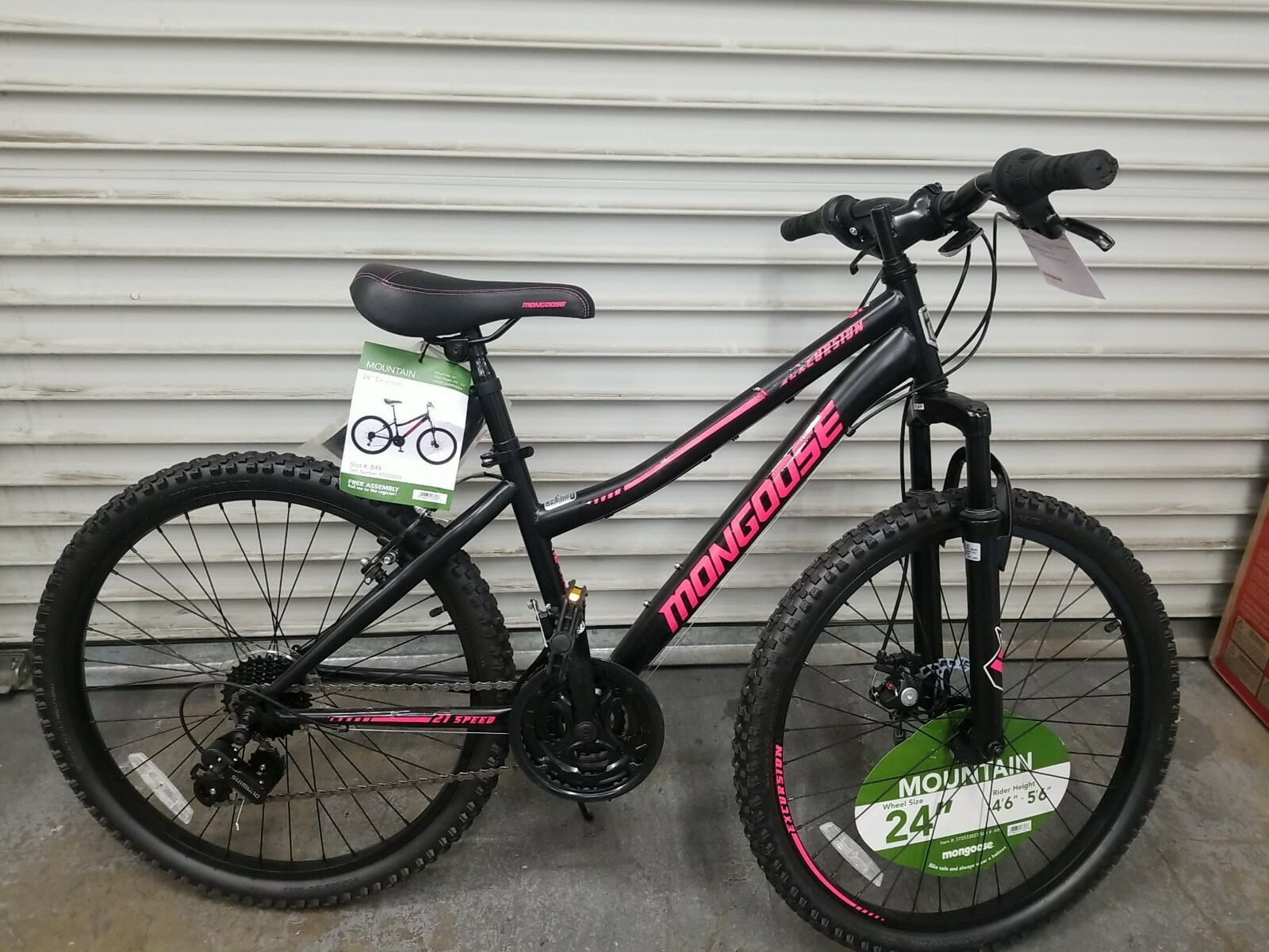 black 24 mountain bike