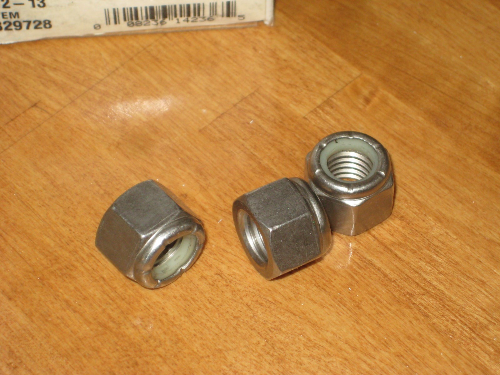 Stainless Steel, Nylocks Stop-Nut 1/2-13. Box of 25. Brand New !!!