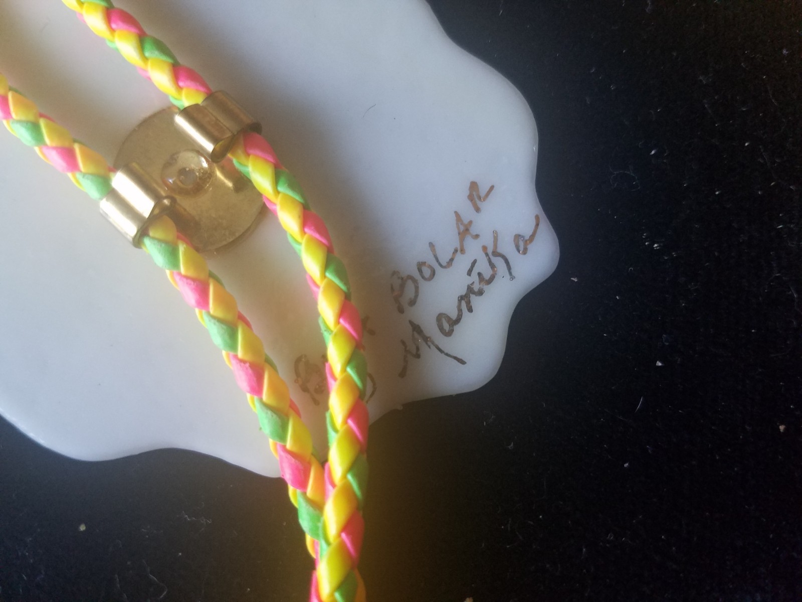 RARE BY ARTIST Hand-PAINTED SIGNED  BOLO Tie $99 NEW UNIQUE PERFECT GIFT