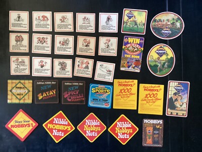 31 different Nibble Nobby,s Nuts Issue COASTERS