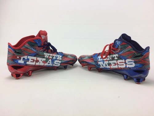 Adidas 12.5 Men’s Football Cleats Don’t Mess With Texas Red White and Blue