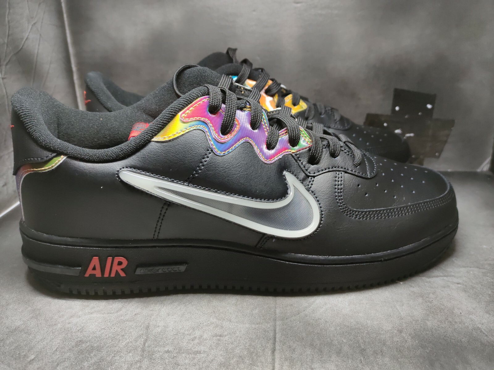 Nike Air Force 1 React Black Glow 