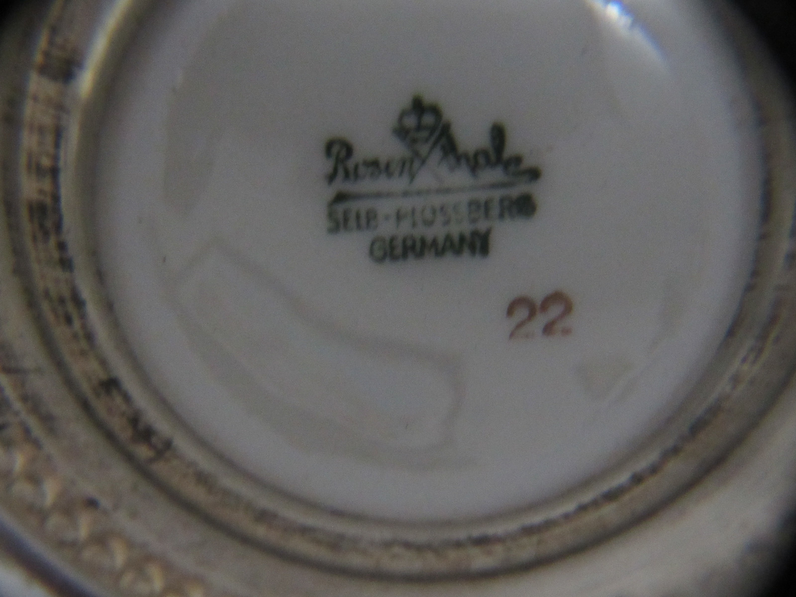 Rosenthal Moss Rose Pattern Sterling Silver Base Salt Cellar SET 4 AND SPOONS