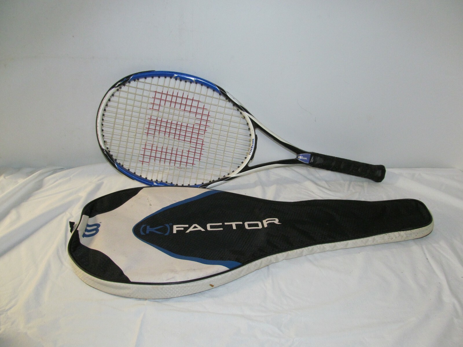 保証書付き wilson テニスラケット k fierce skye fx 青 Wilson K Fierce FX Tennis Racket Sports & Leisure - Zavvi UK