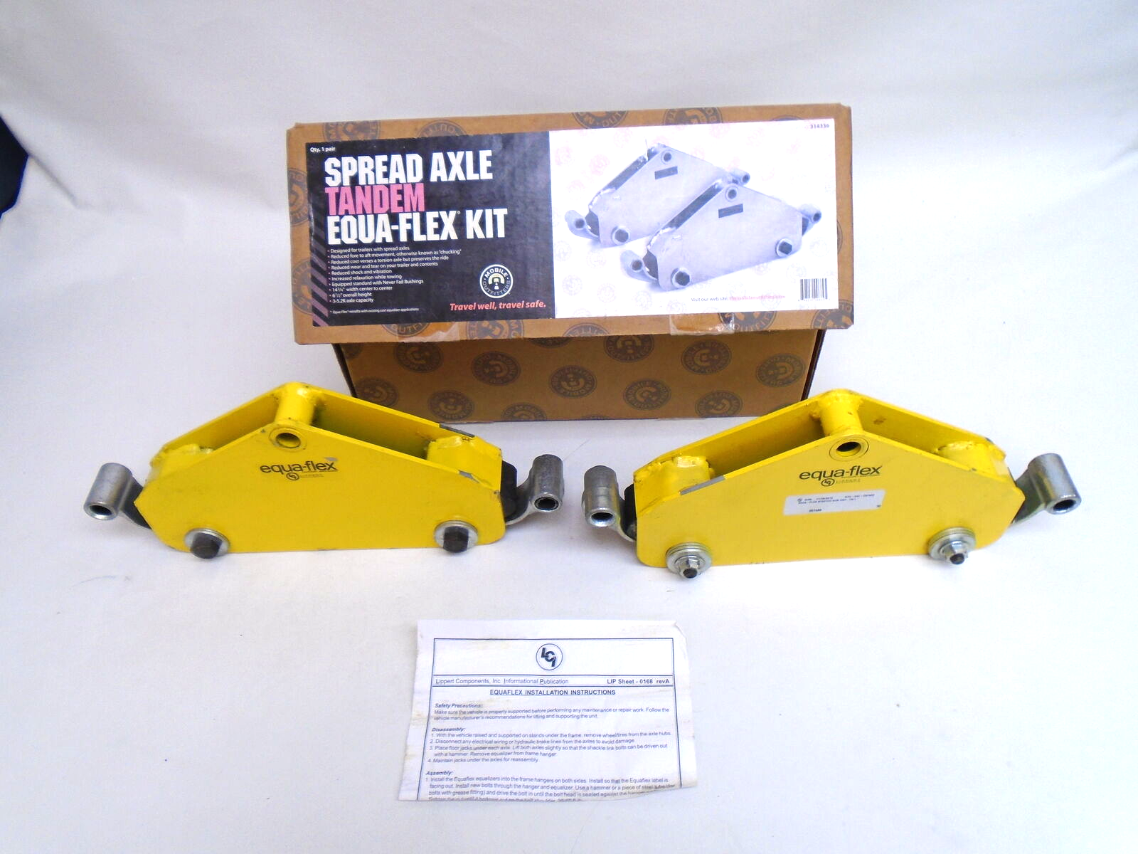 LIPPERT 314336 SPREAD AXLE TANDEM EQUA FLEX SUSPENSION KIT