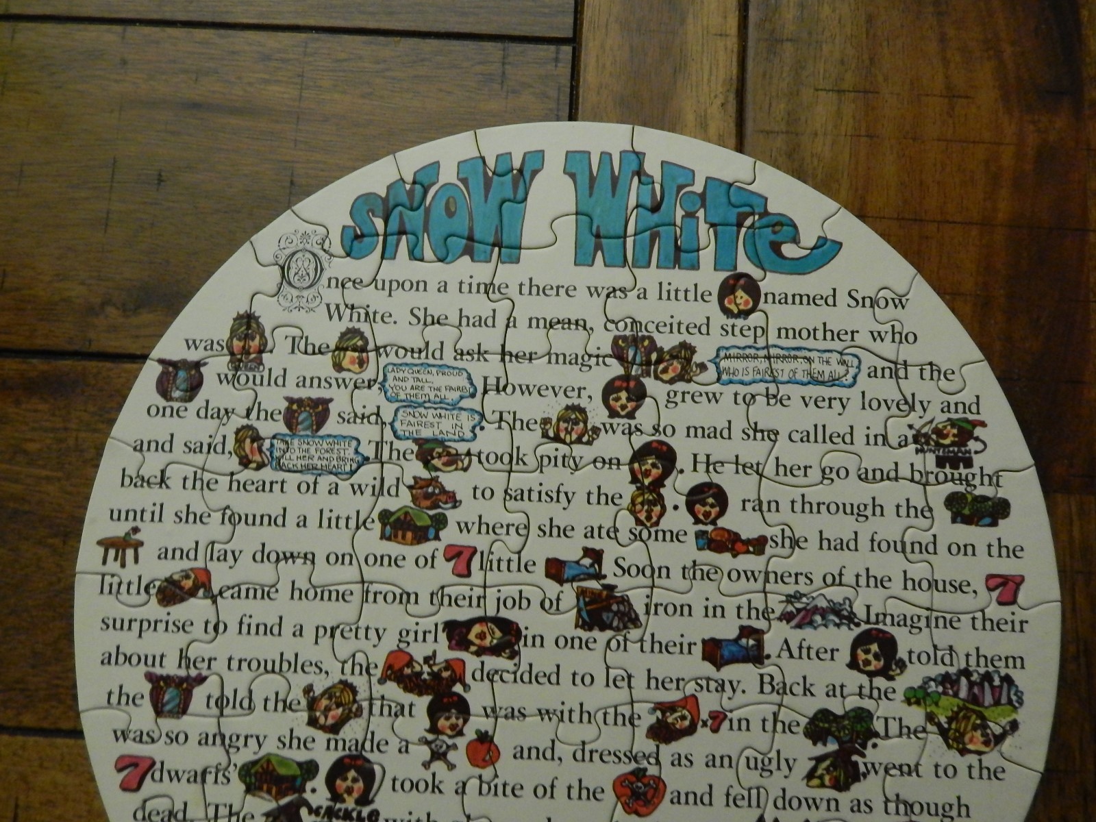 SNOW WHITE ~ Jigsaw Story Puzzle (1969) American Publishing Corp. ~ Retro Ltd ~