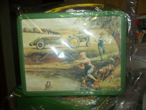JOHN DEERE- Licensed "Turtle Trouble" Metal Lunch Box -New Never Used
