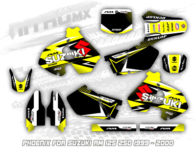 NitroMX Graphics Kit for SUZUKI RM 250 1999 2000 Motocross Decals Stickers