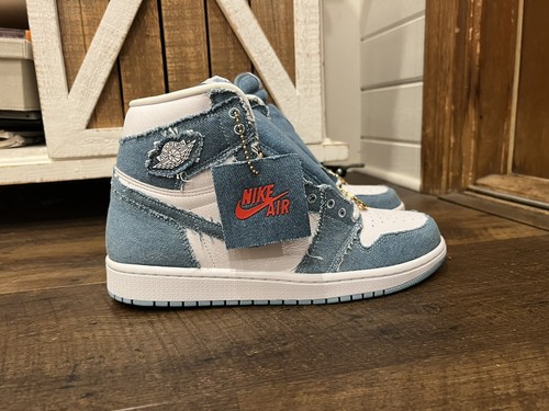 Pre-owned Jordan Size 11 (men's 9.5) -  1 High Og Denim 2022 In Multicolor