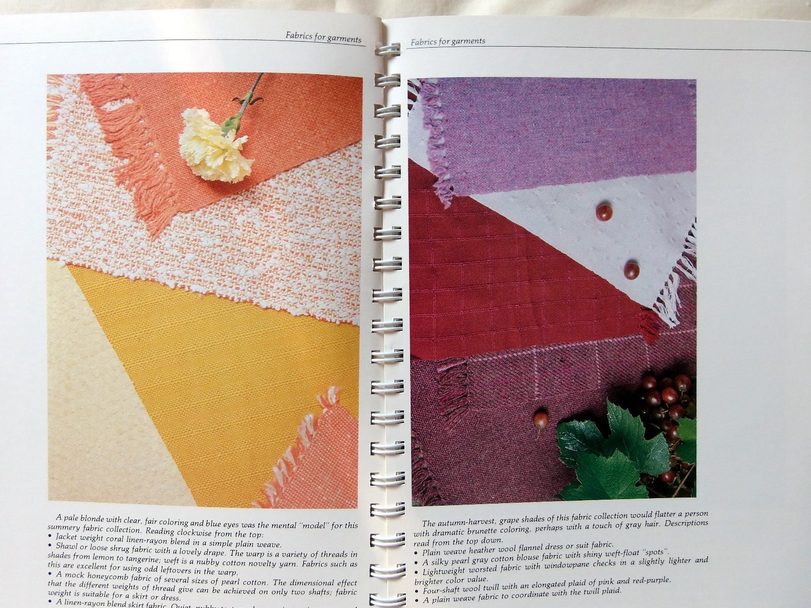 HANDWOVEN TAILORMADE Book Weaving Fabric Design - Sharon Alderman 1984
