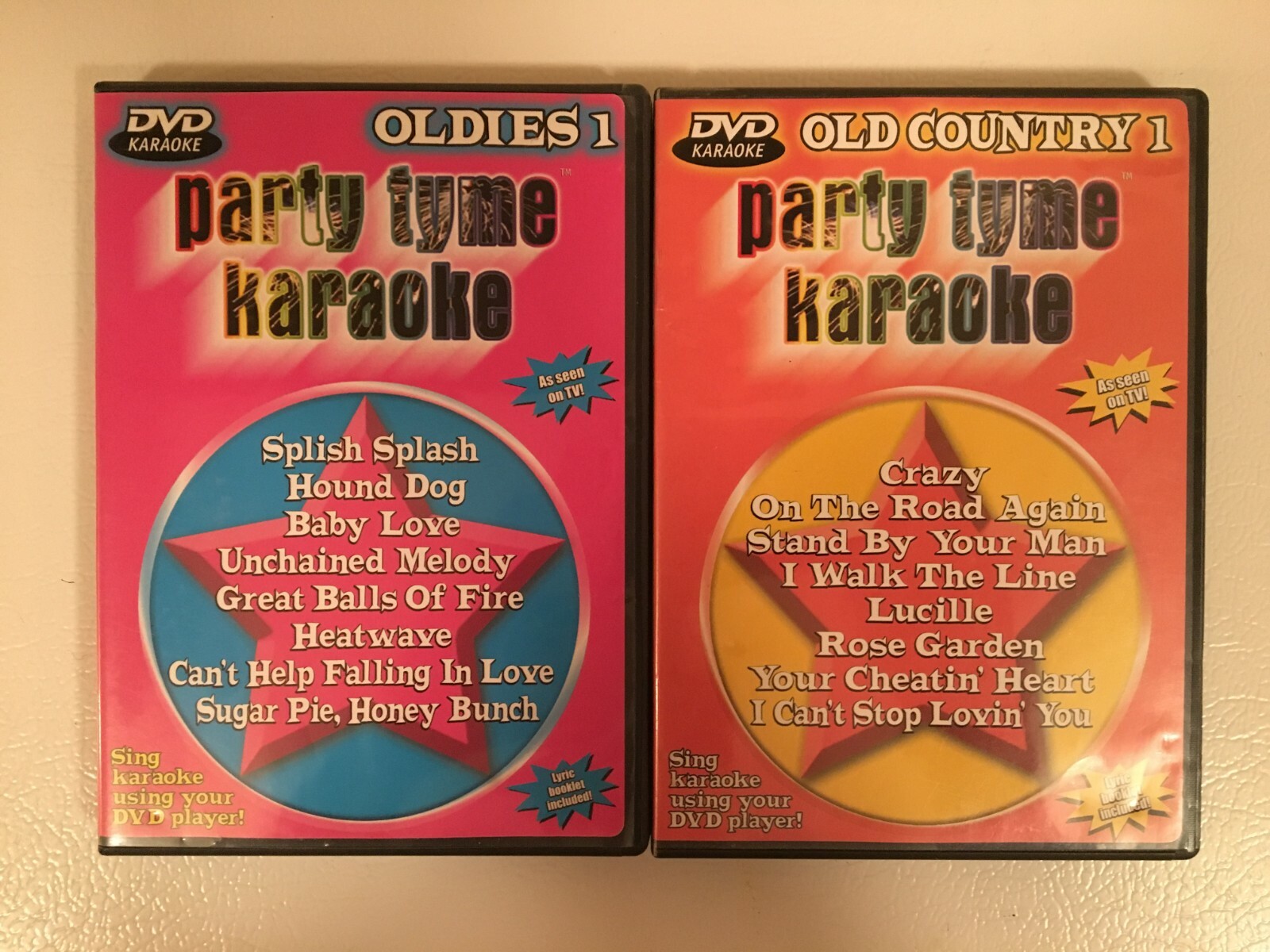 Party Tyme Karaoke bundle includes 8 x CD+Gs 5 x DVDS OVER 1000 SONGS + lyrics