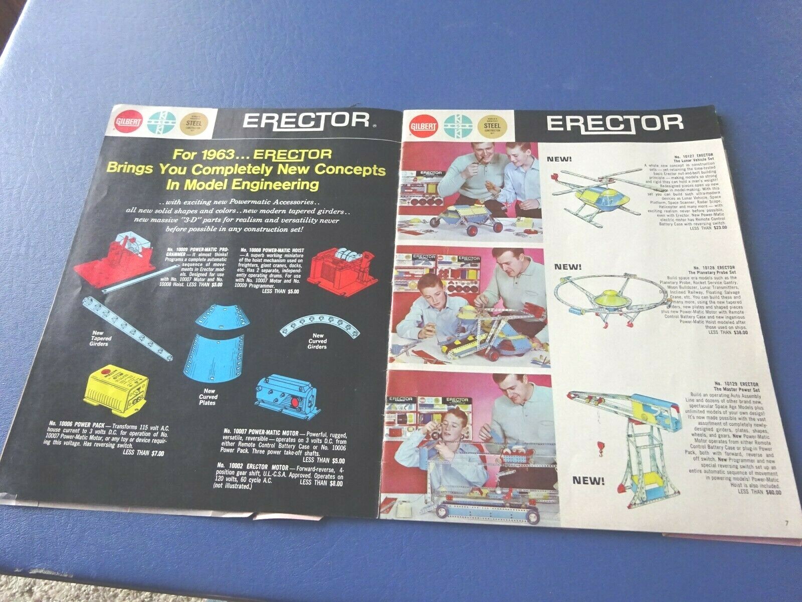 1963 Gilbert Toys Catalog, Table Hockey Games, Dinky, Auto-Rama, Erector Set