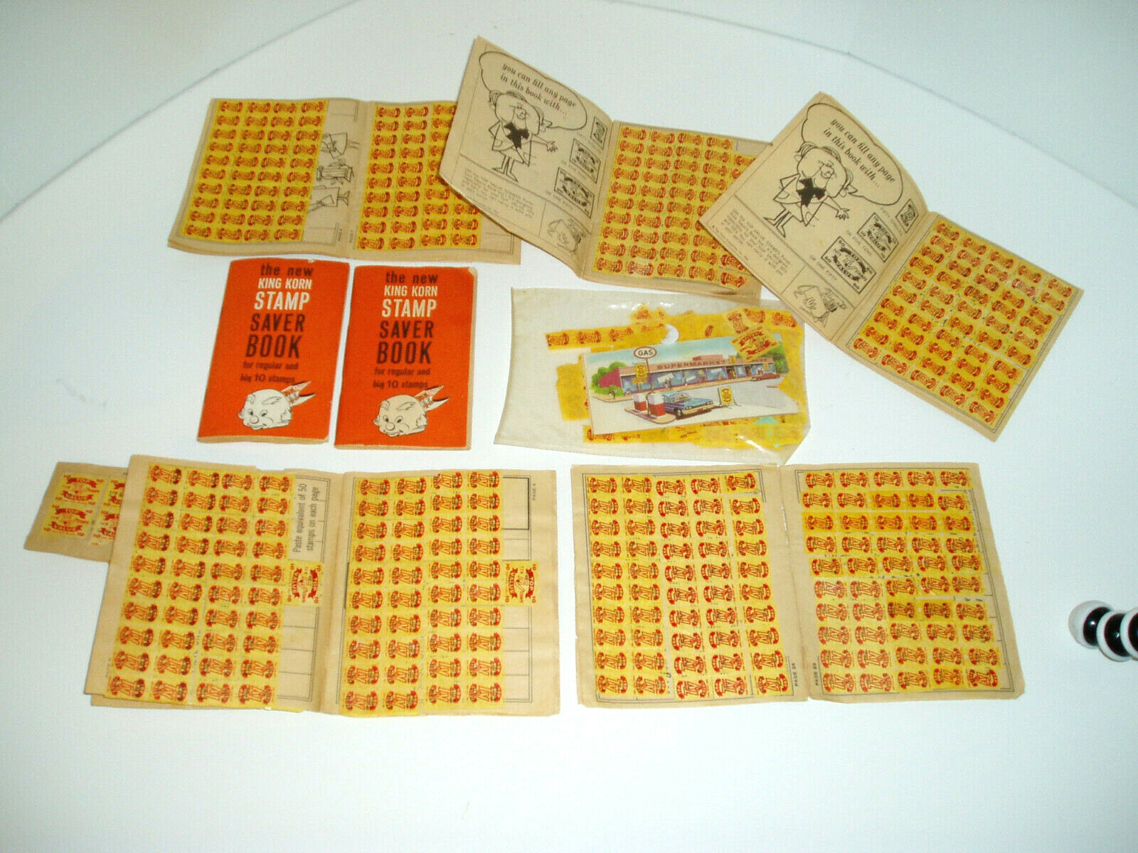 Vintage Top Value Stamps and King Corn Saver Books