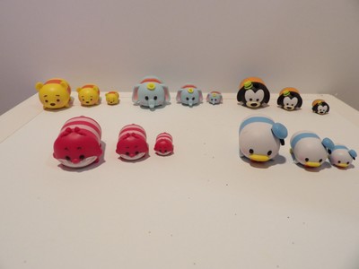 5 SETS OF 3 DIFFERENT SIZE TSUM TSUM DISNEY PVC ACTION TOYS DOLLS 15 TOTAL