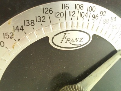 Vintage Franz Electric Metronome LM-FB-4 Black Art Deco Lighted Top