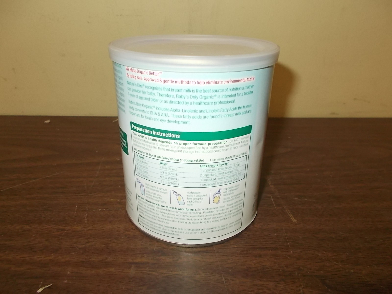 Baby’s Only Organic Dairy Formula Toddler - 12.7 oz - Powder- NEW!