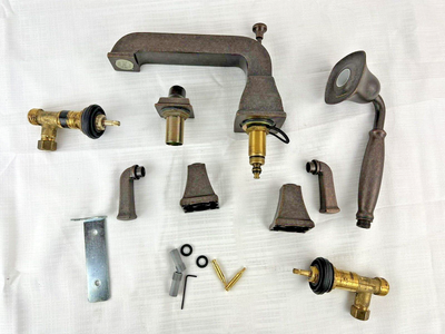 American Standard Oil Rubbed Bronze Bathroom Tub Sink Spout Faucet Set Parts
