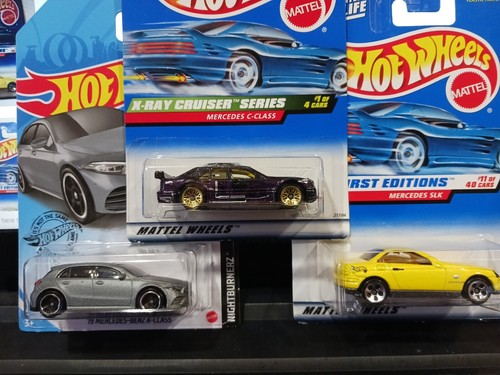 hot wheels Lot Of 3 Assorted Mercedes Including 1998 First