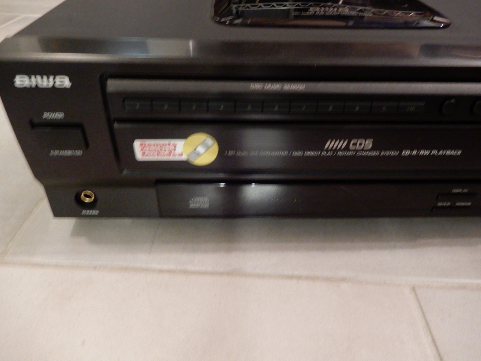 Aiwa XC-37MU 5 Disc CD Changer Carousel Tested Electronics Vintage Tokyo JAPAN