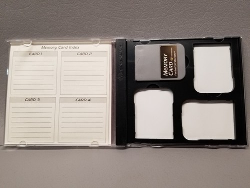 Performance Playstation 1 PS1 PSX Memory Card and Bonus Storage Case