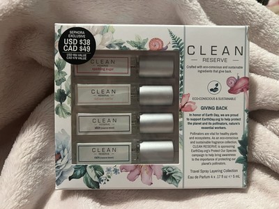 Clean Reserve Travel Eau de Parfum Spray Layering Collection - 4 x 0.17oz (NEW)