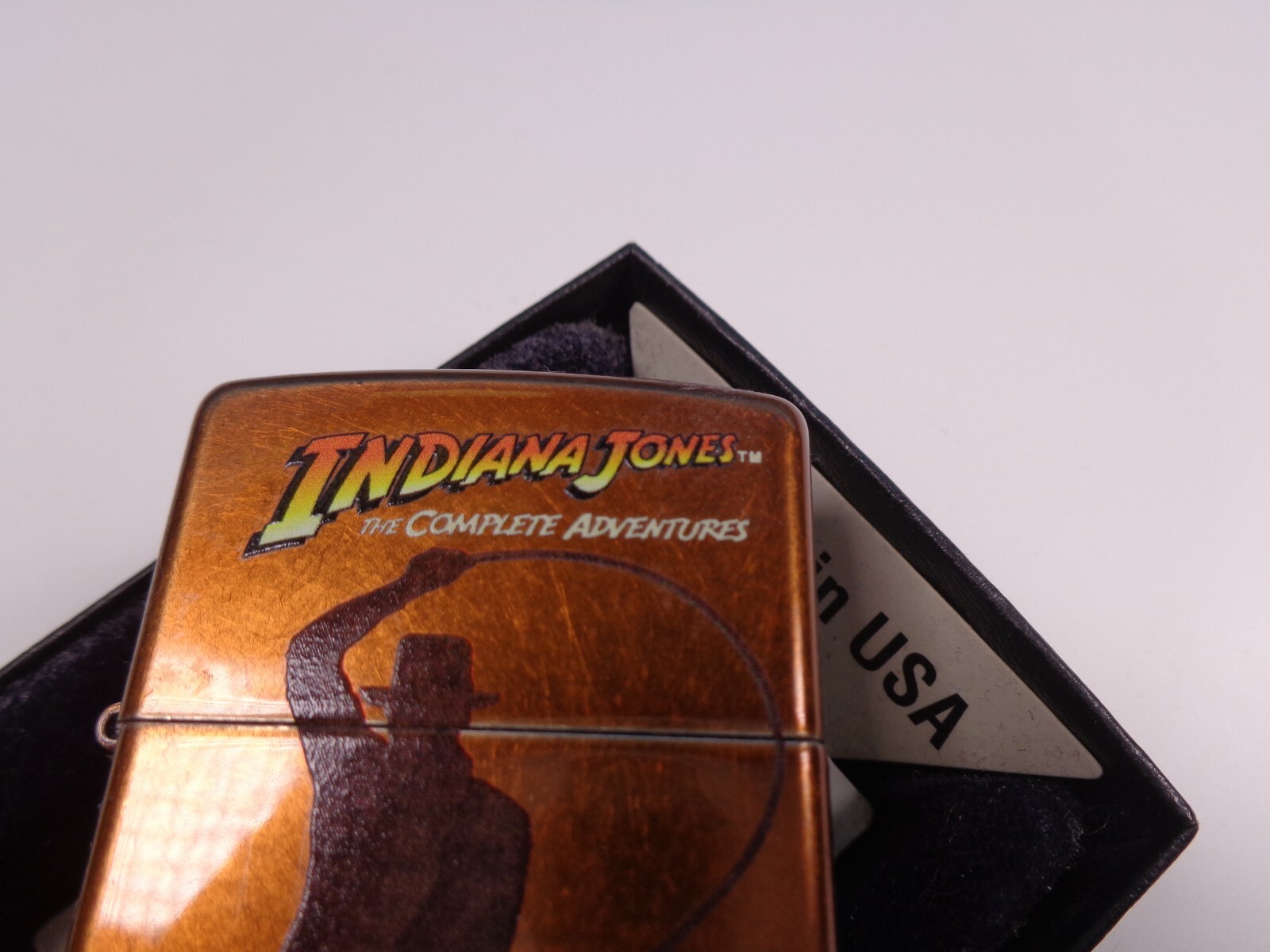 ::RARE 2012 LIMITED COPPER ZIPPO LIGHTER INDIANA JONES THE COMPLETE ADVENTURES 