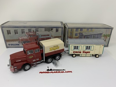 Nzg 543/01 Faun Circus Krone trailer * Limited *