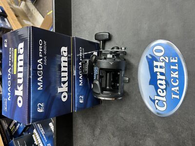 2PK OKUMA MAGDA PRO MA-45DX BALL BEARING LINECOUNTER LEVELWIND TROLLING REELS