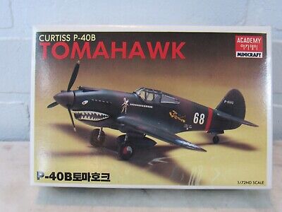 1/72 Academy 1655 Curtiss P-40B Tomahawk US Export WW2 Fighter