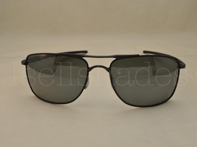 Pre-owned Oakley Gauge 8 (oo4124-02 62) Matte Black With Prizm Black Polarized Lens