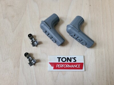 Set of 2 MSD Ignition 3311 Spark Plug Wire Boots Terminals 90 Degree Right Angle