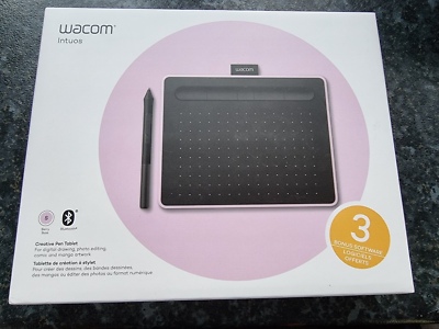 Wacom Intuos S Bluetooth Pen Tablet Wireless Graphic Tablet Berry Pink New  &Seal