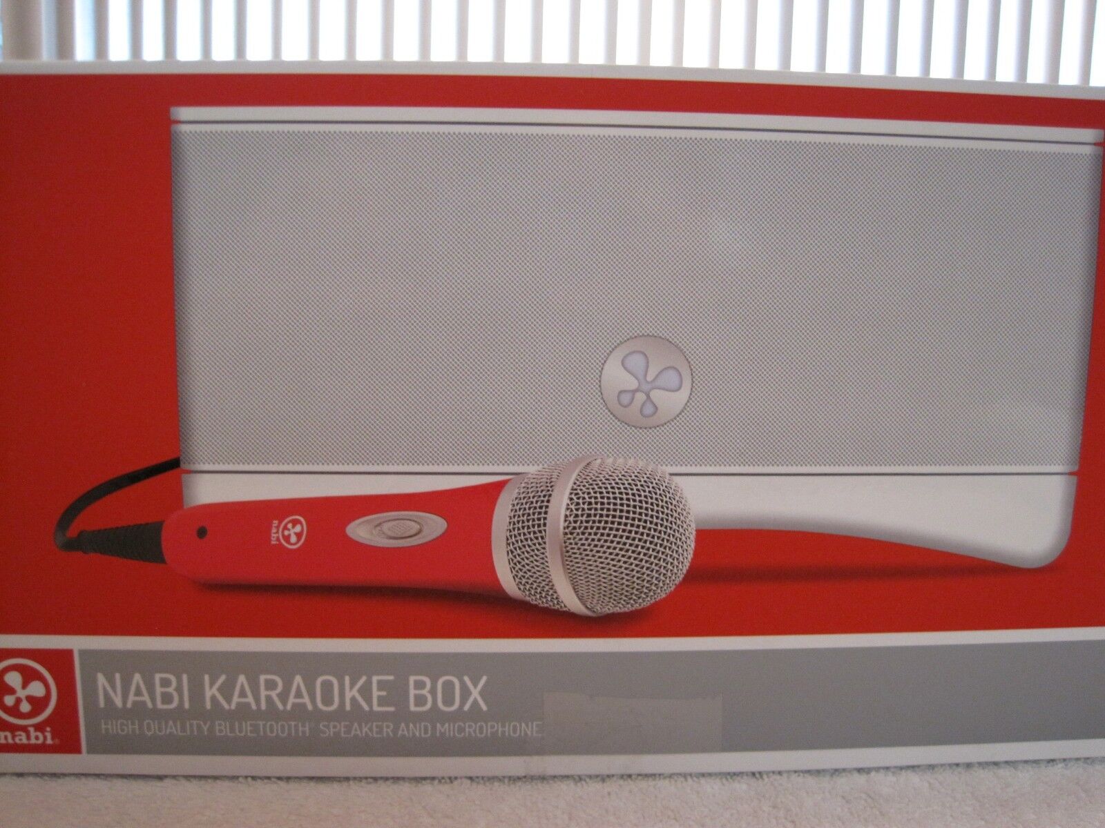 2014 NABI KARAOKE BOX HIGH QUALITY BLUETOOTH SPEAKER & MICROPHONE-NEW-UNOPENED