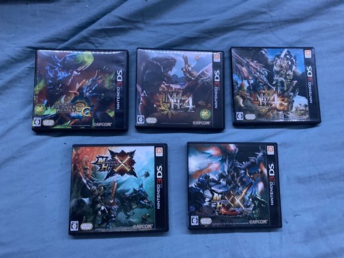 Nintendo 3DS Monster Hunter 3G & 4 & 4G & X & XX set Japan