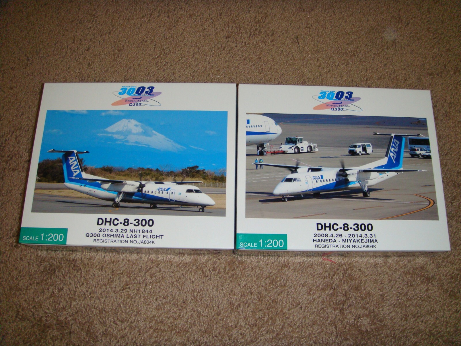 レビュー高評価商品 1/200 Hogan Complete 2 x DHC-8-300 Official ANA/ANK/A-NET 航空機・ヘリコプター