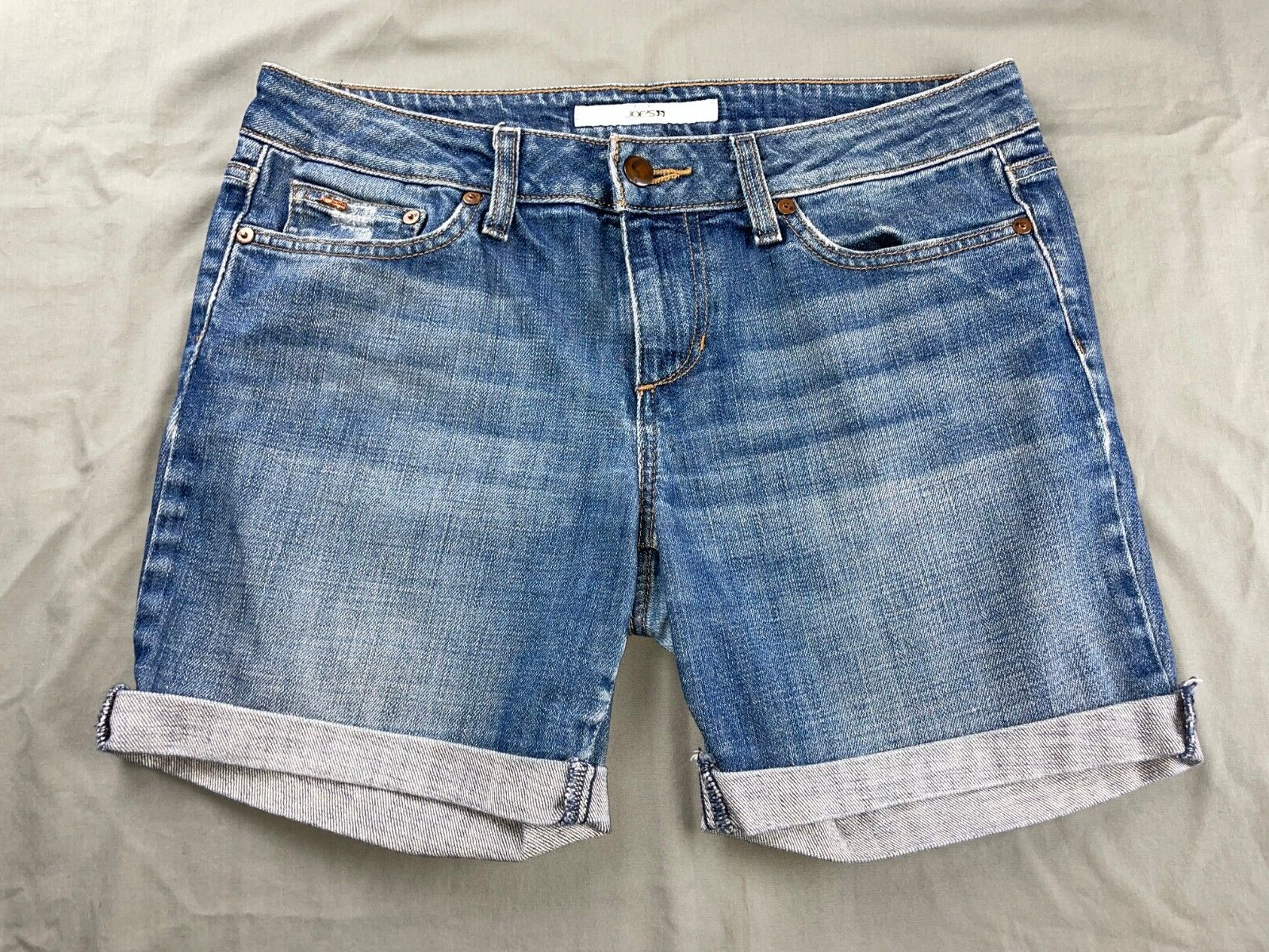 【Anyone more】Purdy Strap Bermuda Denim Pants Joe's Jeans Honey Fit Cuffed 5-Pocket Denim Shorts