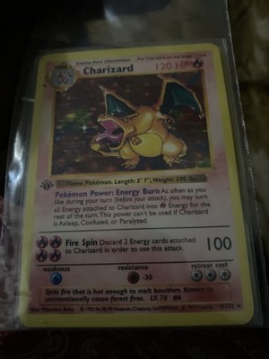 Charizard 1st edition Gold Metal Pokemon Card Collectible | eBay