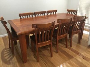 Dining Table and Chairs - Wooden 8 Seater | Dining Tables | Gumtree