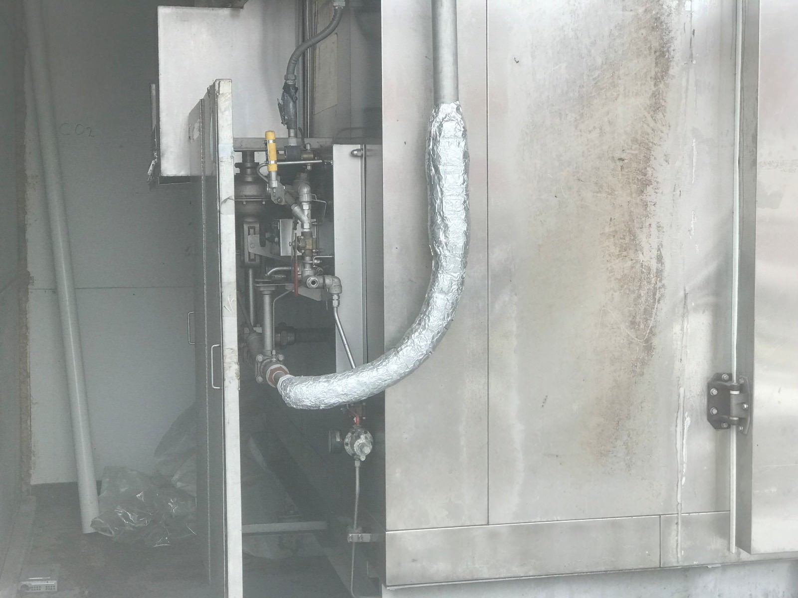 Praxair Nitroshield Spiral freezer - nitrogen cooling system. cryogenic cooling